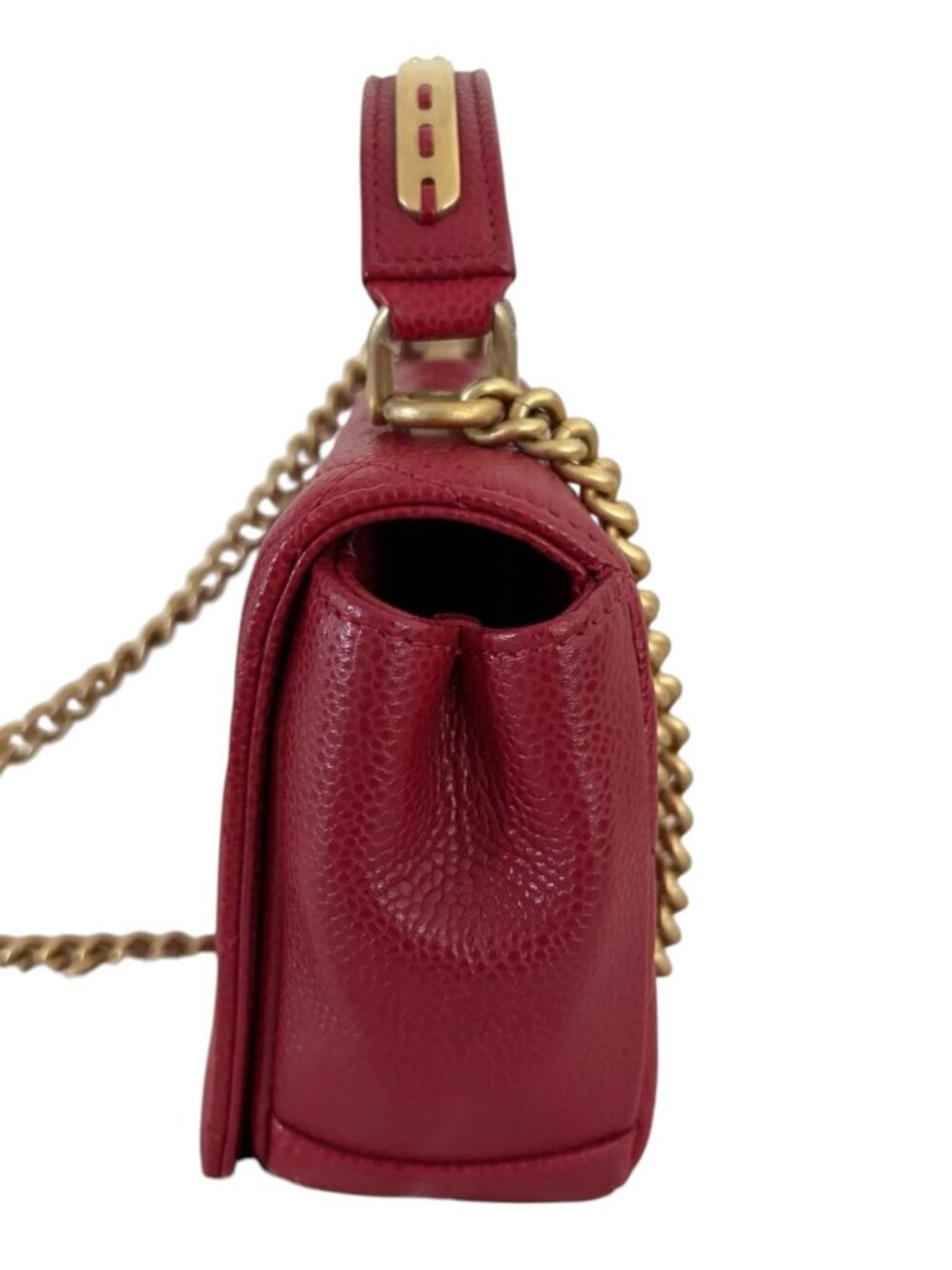 9292927CQ (S6) Chanel Crossbody Bag Red Caviar Skin - Picture 4 of 11